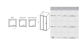 Душевая дверь Ravak Blix BLDP2-120 0PVG0100Z1 Transparent профиль белый